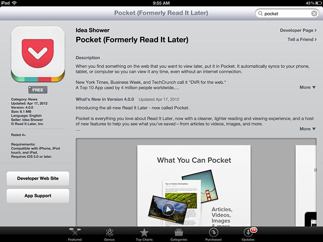 education apps review pocket