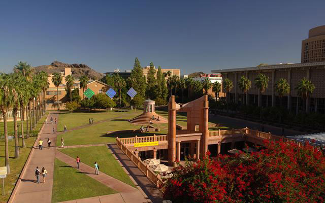 Student Campus on Arizona State University best colleges in Arizona U.S.