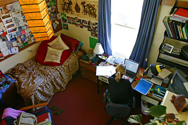 living in a room as a student is between learning and daily chaos of student life